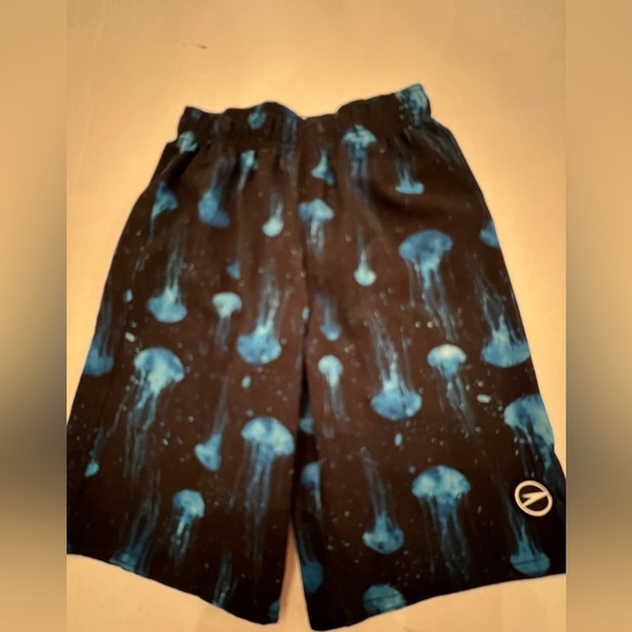 SPEEDO BOYS BLUE JELLYFISH PRINT SWIM TRUNKS/SHORTS. SIZE MEDIUM (10-12) - Picture 8 of 10